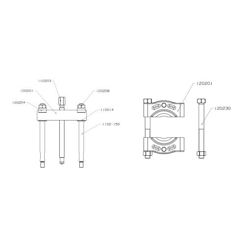 EXTRACTOR FORZA PUENTE Y GUILLOTINA SERIE 1100S-1200
